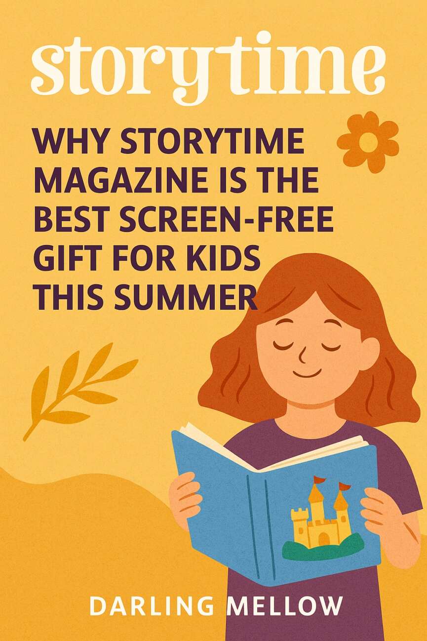 llustrated blog cover promoting half price Storytime Magazine subscription for kids