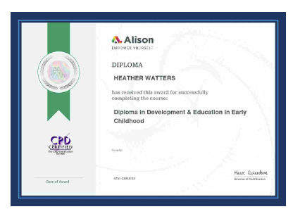 Diploma in Early Childhood Development