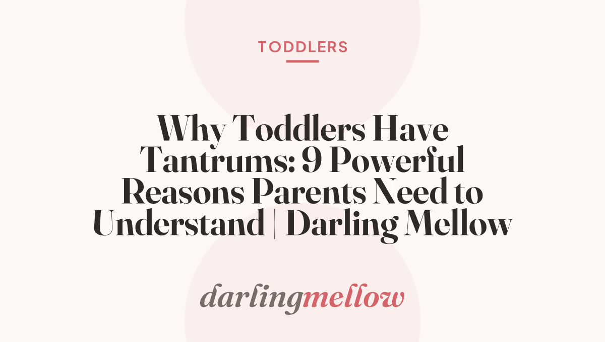 Why Toddlers Have Tantrums: 9 Powerful Reasons Parents Need to Understand | Darling Mellow