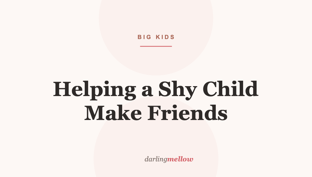 Helping a Shy Child Make Friends