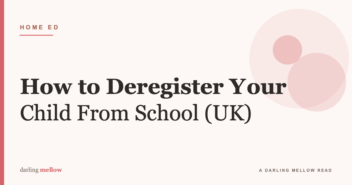How to deregister your child from school UK
