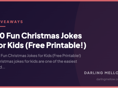 20 Fun Christmas Jokes for Kids (Free Printable!) | Darling Mellow