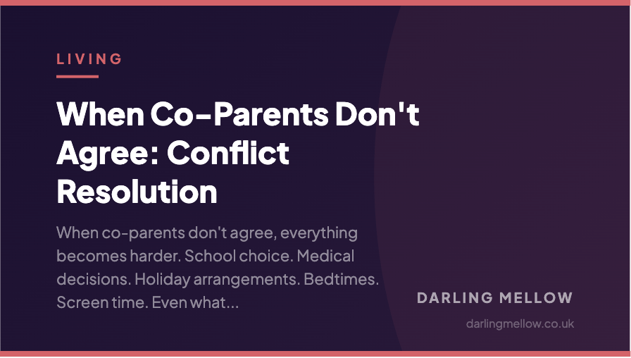 When Co-Parents Don't Agree: Conflict Resolution | Darling Mellow