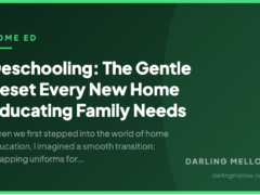 Deschooling: The Gentle Reset Every New Home Educating Family Needs
