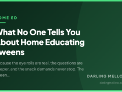 What No One Tells You About Home Educating Tweens