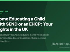 Home Educating a Child with SEND or an EHCP: Your Rights in the UK