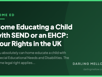 Home Educating a Child with SEND or an EHCP: Your Rights in the UK | Darling Mellow