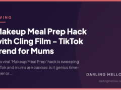 Makeup Meal Prep Hack with Cling Film – TikTok Trend for Mums