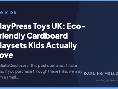 PlayPress Toys UK: Eco-Friendly Cardboard Playsets Kids Actually Love | Darling Mellow