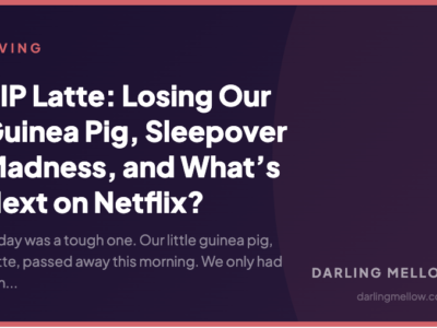 RIP Latte: Losing Our Guinea Pig, Sleepover Madness, and What’s Next on Netflix? | Darling Mellow