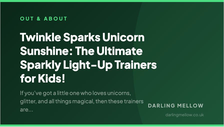 Twinkle Sparks Unicorn Sunshine: The Ultimate Sparkly Light-Up Trainers for Kids! | Darling Mellow