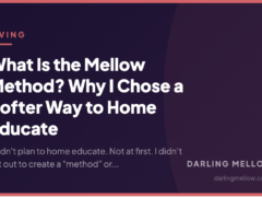 What Is the Mellow Method? Why I Chose a Softer Way to Home Educate
